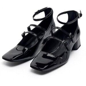Zara patent leather Mary Jane heels Size EU 41/10 US